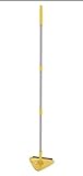 JEHONN Wischmopp mit langem Griff für gestrichene Wände, Sockelleiste, Fenster, Boden (gelb)