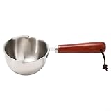 Kleiner Milchtopf aus 304 Edelstahl, mit ergonomischem Griff, hitzebeständig und rostfrei, für Kaffee, Butter, Öl, Milch oder Schokolade (150 ml)