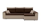 Expedo Ecksofa mit Schlaffunktion PARMELA, 240x75x137, Haiti 15/Haiti 14, rechts