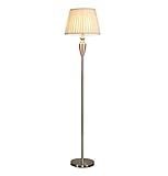 TOTIKI Standleuchten Moderne einfache Stehlampe für Schlafzimmer Leselampe Nachttischlampe Wohnzimmer Stehlampe Stoff Lampenschirm Stehleuchte Stehlampe Dimmbar (Size : Foot Switch)