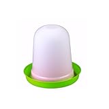 Hühnertränke 3, 5 oder 8 ltr. grün I Beheizbare Geflügeltränke für Hühner I Wasserspender I Automatische Wassertränke, Tränke, Hühnerzubehör I Geflügel Zubehör Zucht I Vogeltränke (3 Liter)