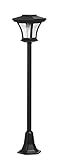 Bonetti Solar Gartenlaterne mit LED Beleuchtung im Straßenlaternen-Design | ca. 120 cm hoch | mit Lichtsensor | ohne lästiges Kabel | einfache Montage | warm-weiße LEDs