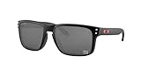 NFL New York Giants Herren-Sonnenbrille, quadratisch, Schwarz/Prizm, 55 mm