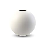 Cooee Design Ball Vase, Keramik, Weiß,10 cm