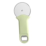 BESTYASH Edelstahl Pizzaschneider mit Schneidrad und Flaschenöffner Rutschfester Griff Vielseitig für Pizza und Gebäck Ergonomisch Leicht zu Reinigen Langlebig und Robust