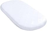 Stubenwagen Baby Matratzen Kinderwagen 75x35 cm - Matratze Beistellbett Babywiege Kindermatratze Oval Reisebett Nässeschutz Moseskorb Matraze 75 x 35 Kinderwagenmatratze