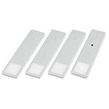 kalb | LED Unterbauleuchten SET Solid2, silbergrau mit mech. Schalter, 3W, 200cm Kabellänge, Auswahl:4er Set warmweiss