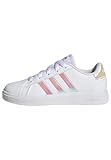 adidas Grand Court Lifestyle Lace Tennis Shoes Tennisschuhe, Cloud White/Iridescent/Cloud White, 39 1/3 EU