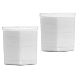 WRITWAA 2 Packungen Klebstoff Reinigungspads für Wimpernverlängerung Fusselfreie Wattepads aus Vlies Hautfreundlich für Nagellackentfernung 200 Stück pro Packung Profi und Heimstudio