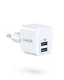 Anker PowerPort Mini Duales Wandladegerät, Extrem kompaktes USB-Ladegerät, 2,5A Leistung für iPhone XS/XS Max/XR/X / 8/7 / 6 / Plus, iPad Pro/Air 2 / Mini 4, Samsung, und viele mehr