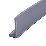 WLTYSM Schwallschutzleiste Dusche 1 x Wassersperre, Badezimmer-Retentions-Wassersperrenstreifen, Trocken- und Nasstrennung, Silikon-Dichtungsstreifen, 50–300 cm (Color : Gray 50cm)