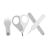 ERINGOGO 1 Satz Nagelknipser Für Babys Neugeborenes Junge Werkzeug Nagelpflegegeräte Säuglingsnagelklammer Babynagelschere Nagelfeile Für Maniküre- Pp Grau