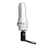 SHITOOMFE Transparenter Automatischer Regenschirm - Dreifache, Modische Transparente Reise- und Sonnenschirm