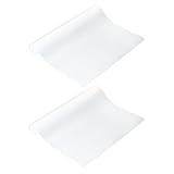 PATIKIL 45,7 cm x 6,8 m Regaleinlage, 2 Rollen, nicht klebende Schrankeinlagen, EVA-Kühlschrank, Schubladenmatten, waschbar, öldicht, für Küchenschränke, Regale, Kühlschrank, transparent