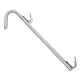 GAROZATION Edelstahl Fleischerhaken für Grillen Langlebig Wiederverwendbar Vielseitiger Grillhaken zum Aufhängen von Fleisch Würstchenersatz für Picknick und Outdoor Bbq