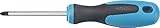 Hazet Schraubendreher, Kreuzschlitz Profil PH, 1 Stück, klinge mattverchromt, spitze brüniert, 810-PH2, PH 2