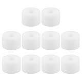 INOOMP 10 Stück weiße Stoßdämpferbuchsen für Rollschuhe, Drehpunktpolster, Skateboard- und Longboard-Achsen, Zubehör, Stoßdämpfungspads für Rollschuhrollen