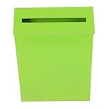 DOITOOL Einfacher Wandbriefkasten Kartons Briefkasten Wandhalterung Modern Grüner Briefkasten Süßer Briefkasten Briefkästen Im Freien Postfächer Briefkasten Innen Eisen Light Green