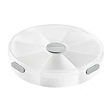 Versiegelte Aufbewahrung – Getrocknetes Obsttablett, unterteiltes Snack-Tablett, unterhaltsames Serviertablett | rundes verstellbares Tablett mit Deckel mit Schalen geteiltem Serviertablett