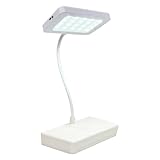 Schreibtischlampe mit drahtloses Ladegerät - 360 ° rotierende Schwanenhals kleine Tischlampe | Kleine Schreibtischlampen mit verstecktem Handy -Artefakt | Wohnungsbaudekor für robuste Zimmerschrank Ti