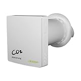 JESSP Eco Smart DZ dezentrale Wohnraumlüftung – CO₂-gesteuert, 97 % Wärmerückgewinnung, WLAN, F7-Filter, Ø160 mm, 60 m³/h, Energieklasse A, 5 Jahre Garantie, für Wandstärken bis 470 mm