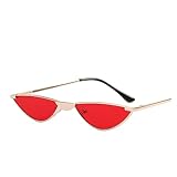 Kleines Gestell Cat Eye Sport UV400 Autofahren Rote Sonnenbrille Geschenk