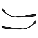 NIYANGLE Ersatz Metall Brillenbügel 1 Paar 9mm Breite Bügelbeine mit Glänzender Oberfläche Universell für Brillen und Sonnenbrillen Ergonomisch Geformt für Hohen Beim Sport