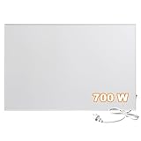 SROCHN Infrarotheizung 700W mit Netzschalter, Infarotheizkoerper Wandmontage mit Überhitzungsschutz, Infrarot Wandheizung für 7–14 m²