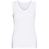 Odlo Damen Active F-dry Light Funktionsunterwäsche Tanktop, Weiß, L EU
