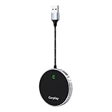 JUCHRZEY 2 in 1 CarPlay Android Auto Wireless Adapter Mini Carplay & Auto Box Dongle Plug & Play Wireless CarPlay Adapter verkabelt mit Wireless Auto Connect für werkseitig verkabeltes Carpl