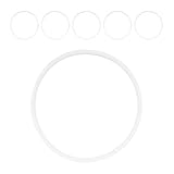 Cabilock 6 Stück Silikon Dichtungsringe für Wasserfilter Auslaufsichere Dichtungsscheiben 90mm Temperaturbeständig Verschleißfest Zubehör für Wasserreiniger Zuhause Industrie