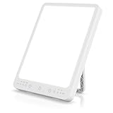 CSL - Tageslichtlampe dimmbar – Simulation von Tageslicht - LED Lichttherapie – Tageslichtleuchte - flimmer- und UV-freie LED-Technologie – 3 Helligkeitsstufen - bis zu 10000 LUX