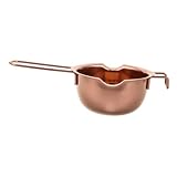 JECOMPRIS Schmelzschale Schokoladen-schmelztiegel Zum Selbermachen Schüssel Zum Schmelzen Von Schokolade Schmelztiegel Backen Küchen Wichtig Kesseltopf Kesseltöpfe Rostfreier Stahl Roségold