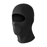 Ronyme Balaclava Gesichtsmaske Vollgesichtsbedeckung Balaclava Ski Maske Neck Gitter zum Radfahren Motorrad, Kein Brillenloch