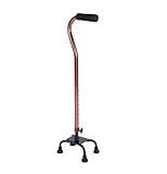 FDTMGW Verstellbare Krücken, Gehstock, Aluminium, rutschfest, Teleskopstock, offene Manschette, Krücken, praktisch