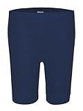 wobera ANGORA Damen-Unterhose bis Knie mit 40% Angora (Large, Marine)