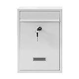 Briefkasten Amin Weiß klassisch zur Wandmontage HTI living