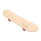 Toyvian Blanko-Skateboard für unlackiertes Graffiti-Deck, leicht und langlebig, für Sommerpartys und Spaß, geeignet für Jungen, zufällige Farbe
