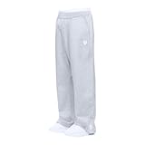 Graue Jogginghose Herren xs Baggy Sweatpants Breite Baumwolle Jogging Hose Elastische Taille Weites Bein Sporthose Lang Sweat Pants Men Warme Männer Sweathose Sport Hosen mit Taschen und Kodelzug xxxl