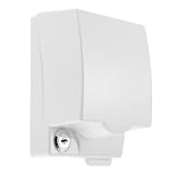 TOKIDNY Abschließbare Wasserdichte Steckdosenbox Typ Schutzabdeckung mit Kunststoff für Badezimmer Küche Außenbereich Kindersichere Elektrische Steckdosenabdeckung mit Spritzschutz und