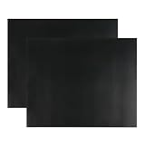 2 Stück Grillmatten, Universal Teflon Ofenmatte 40x50cm, Dauerbackfolie, Antihaft-Backofeneinlagen für den Ofenboden, Wohnaccessoires & Küchenzubehör, Passend für die meisten Öfen und Herde, Schwarz