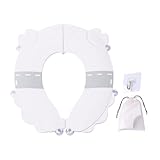 Kinder-Toilettensitz-Befestigung – Spritzwassergeschützter Toilettensitz für Töpfchentraining – Faltbarer Anti-Rutsch für Mädchen Baby Reise Auto Badezimmer Zuhause