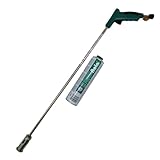 NOLA Unkrautvernichter inkl. 330 g Gaskartusche, Abflammgerät, Unkrautbrenner mit Piezozündung, Gasbrenner, Flambierbrenner, verstellbare Flammengröße und perfekt zur Unkrautvernichtung Art.865