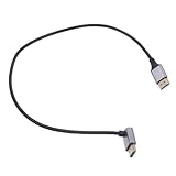 KOMBIUDA Video Kabel oben Gewinkelt Male To Male Pc Connector Tv Zubehör Hochauflösende Verbindung für Monitor Computer Top Box Langlebig Steckfertig Kompatibel