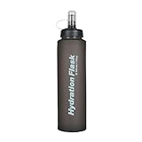 Generisch Weiche Wasserflaschen, faltbare Wasserflaschen zum Wandern - Weiche Outdoor-Trinkflasche,500 ml Mehrzweck-Trinkflasche, tragbare Wasserflaschen mit Deckel für Reisen, Joggen, Laufen
