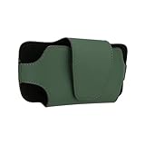 LFOTPP Sonnenblende Brillenhalter für alle Automodelle, Auto Sun Visor Aufbewahrungstasche PU Leder, Universal Auto Zubehör Sonnenbrille Brillenetui Organizer (Grün)