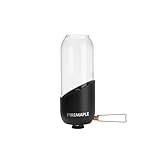 Fire-Maple Camping Gaslaterne Glas Stahl Aluminium Propan oder Isobutanbrennstoff Einstellbare Helligkeit Campinglaterne Keine Mantel erforderlich Campingausrüstung Notwendigkeit für Notfälle Schwarz