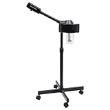 MINRS Gesichtsdampfer Kosmetikstudio Gesichtssauna Verdampfer Gesicht Dampfgerät mit 360 Grad Drehbare Düse Dampfmaschine Gesicht Facial Steamer for Facial Deep Cleaning 800W