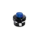 LAMY T52 Tinte blue 50ml - Tintenglas mit Tintensammelbecken - Standfuß aus Kunststoff mit Löschpapierrrolle