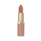 L'Oréal Paris Lippenstift, Mattes Finish im zarten Nude-Ton, Color Riche Ultra Matte, Nr. 01 No Obstacles, 5 g